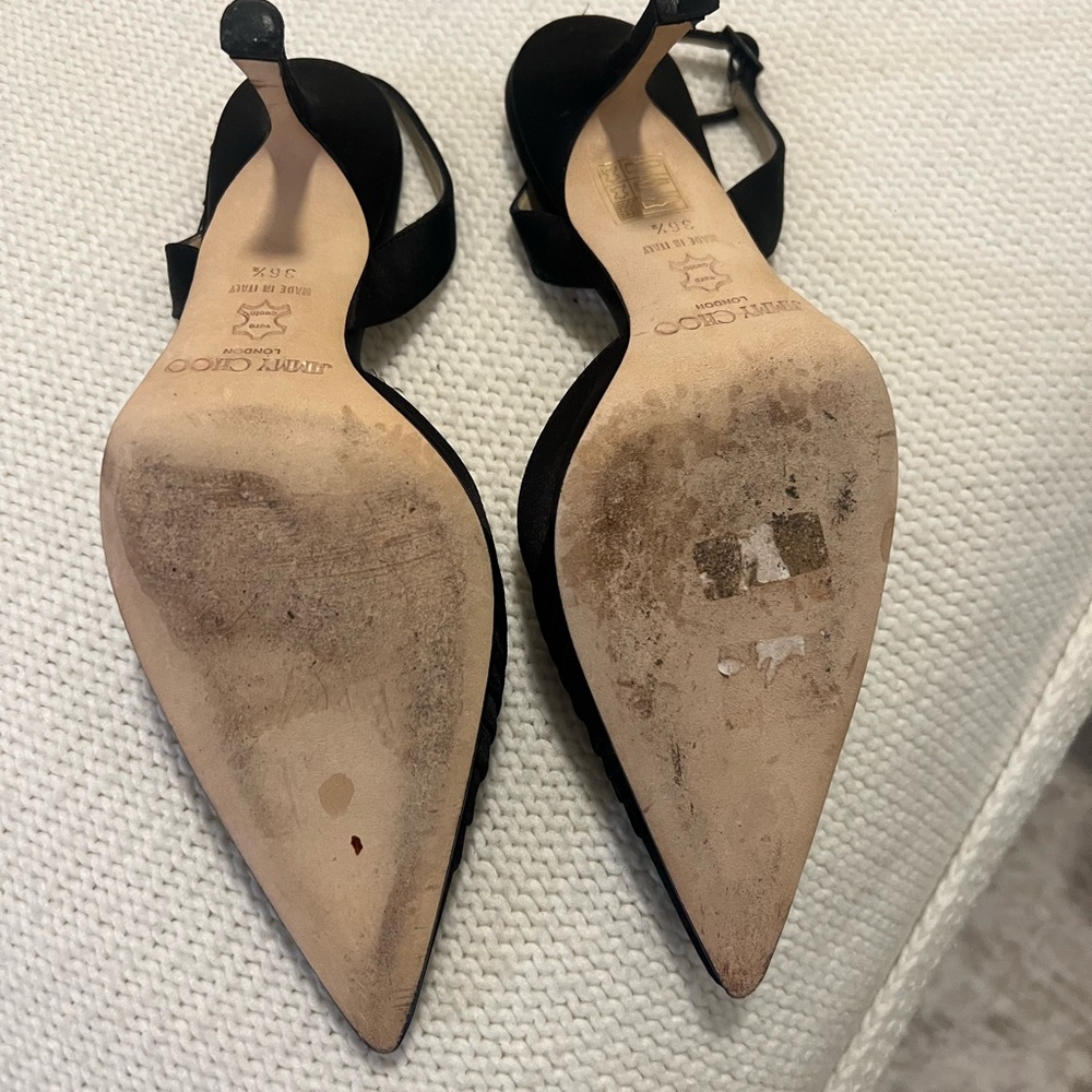 Jimmy Choo Black Heels with Embellishment - Picture 3 of 5